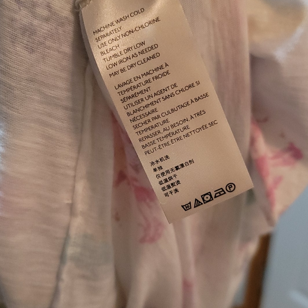 WE THE FREE TIE DYE FREE PEOPLE FLORAL T SHIRT SHORT SLEEVE OVERSIZED TOP SZ M - Picture 6 of 15